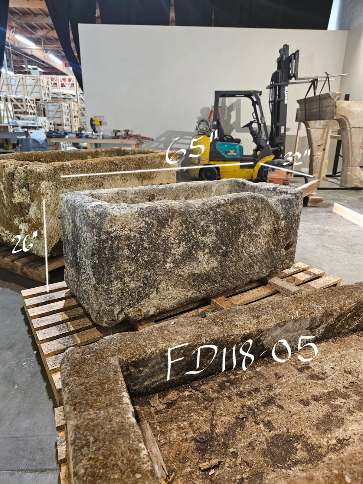 Antique French Limestone Trough - Image 8